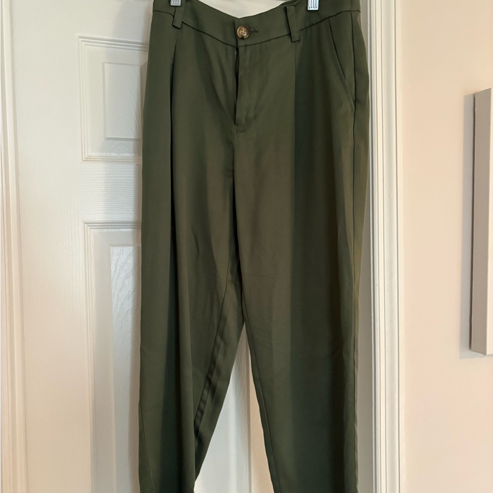 LOFT Olive Green Ankle Pants